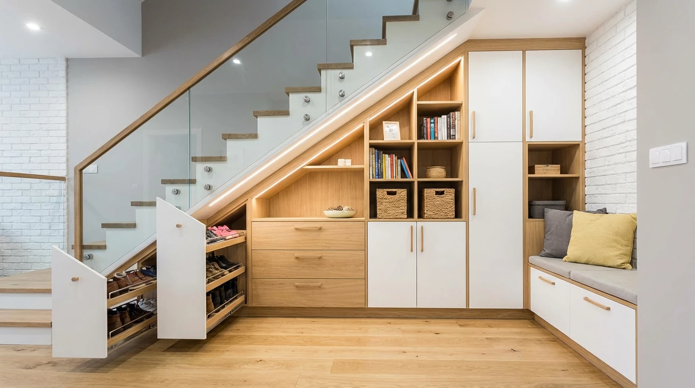 escalera-de-casa-con-mueble-a-medida-para-organizacion