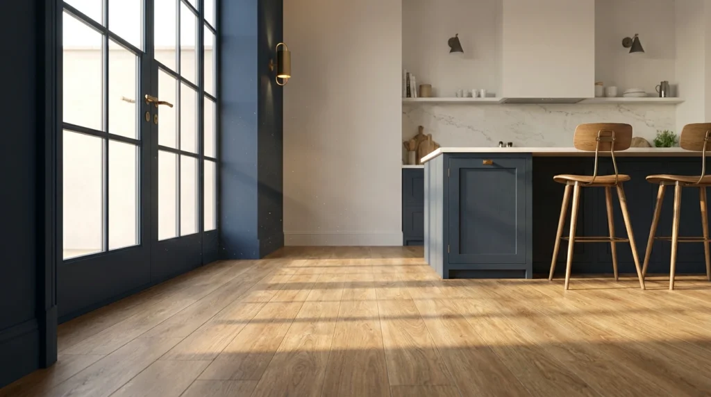 suelo-porcelanico-efecto-madera-en-comedor